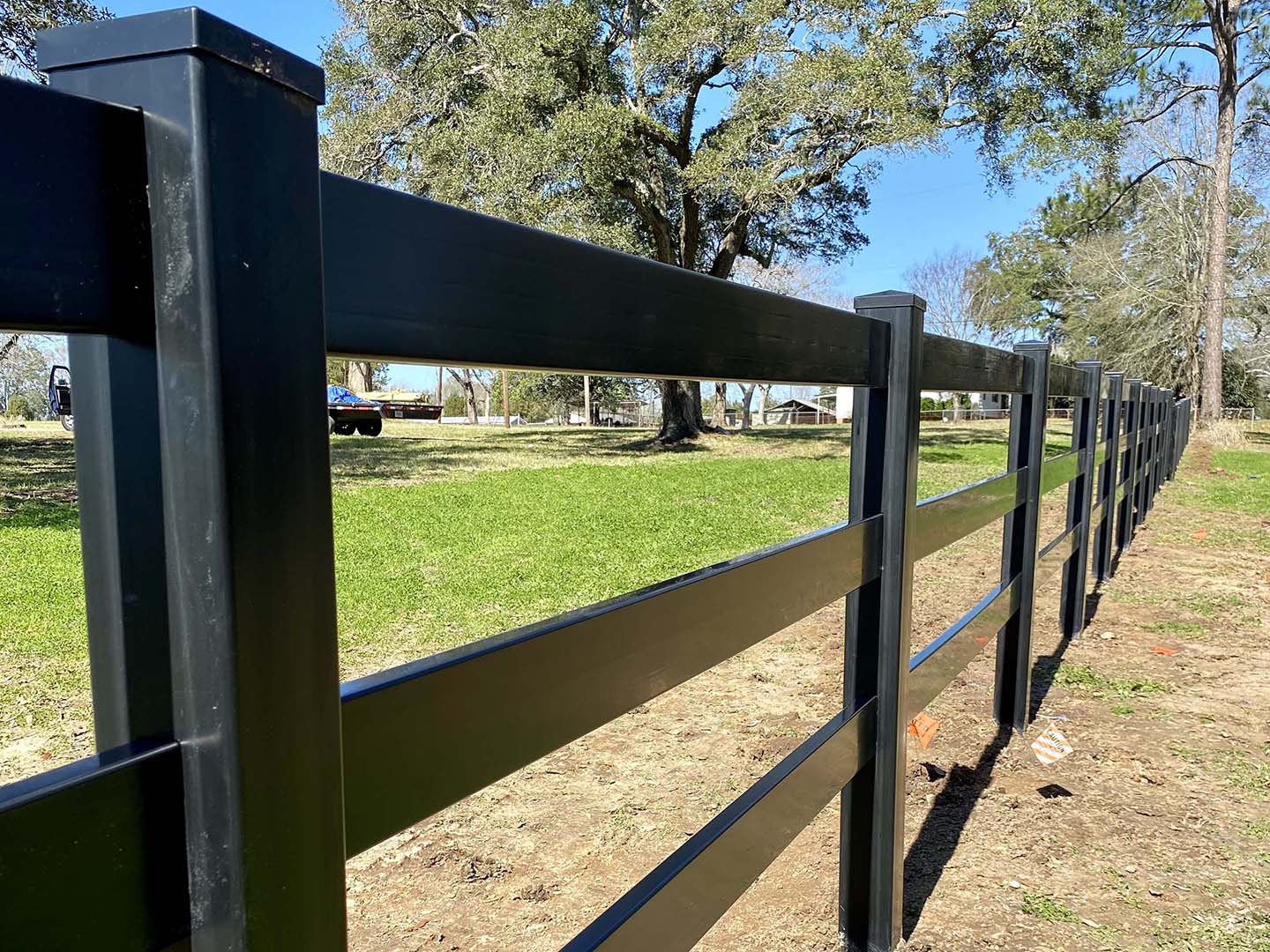 Commercial Vinyl Fence - Acadiana