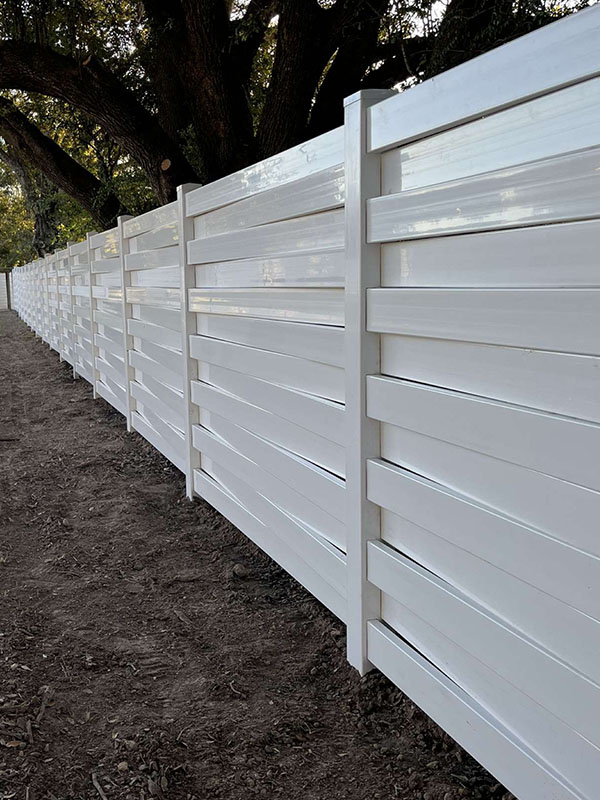 Acadiana residential and commercial vinyl fence company