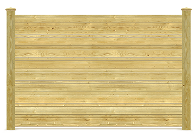 Crowley LA horizontal style wood fence